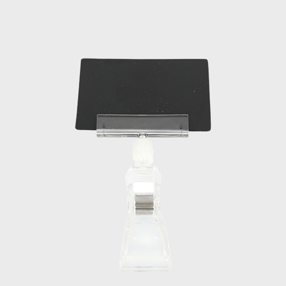 10 Clip card holders with 50 a8 chalkboards with a clean surface for visible retail messaging.