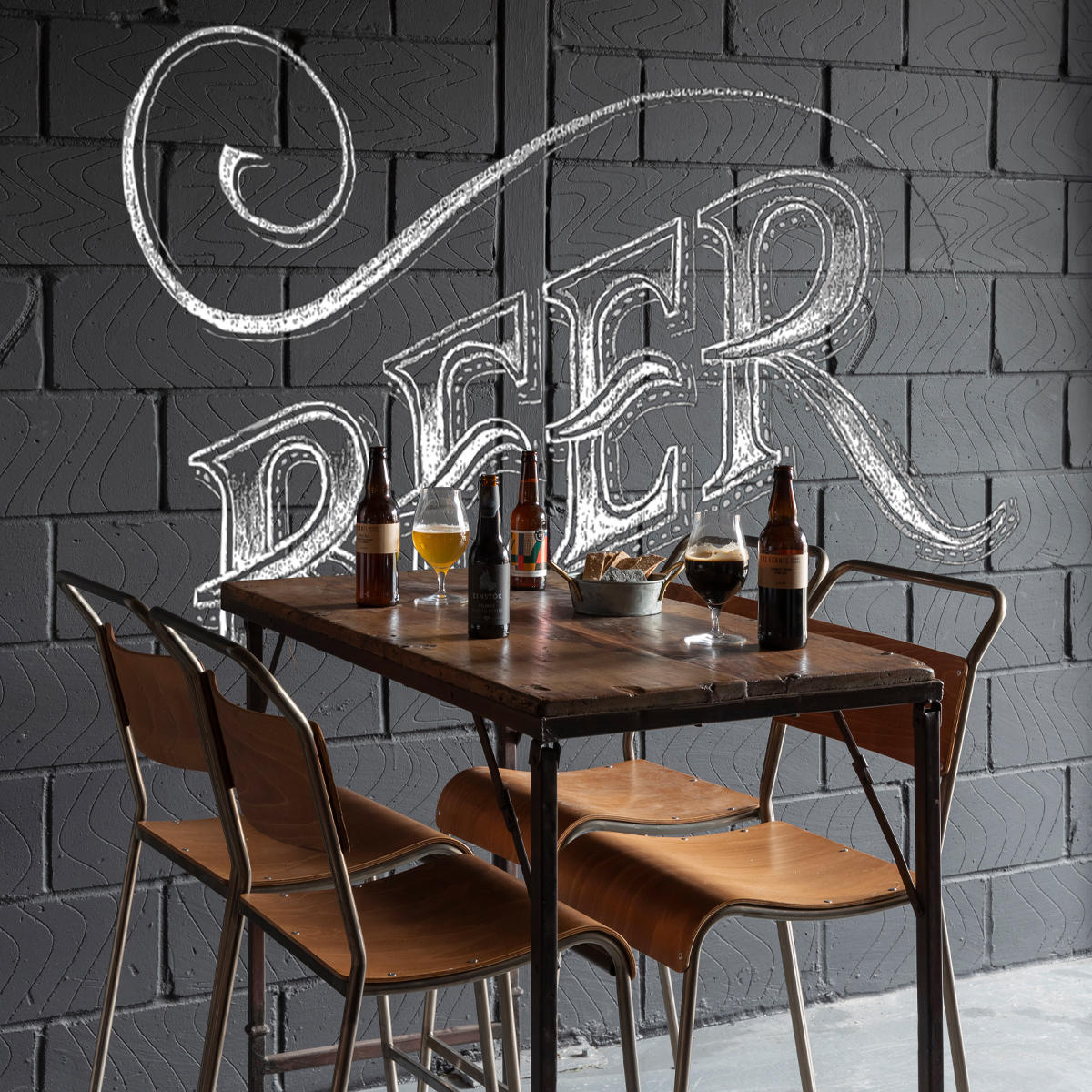 Securit black chalkboard paint 250ml with a clean surface for visible retail messaging.