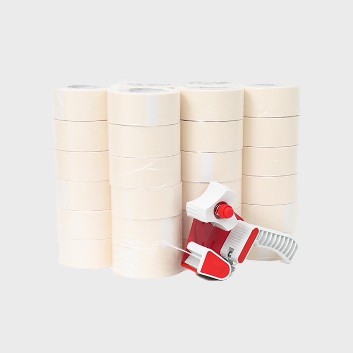 White paper tape 50m with a high-quality finish used as a decorative accent.