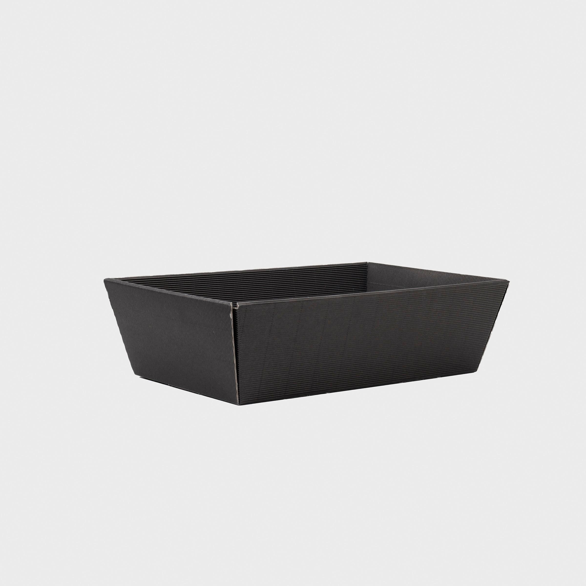 Medium fluted card tray with structured, low-profile walls and open-top design.