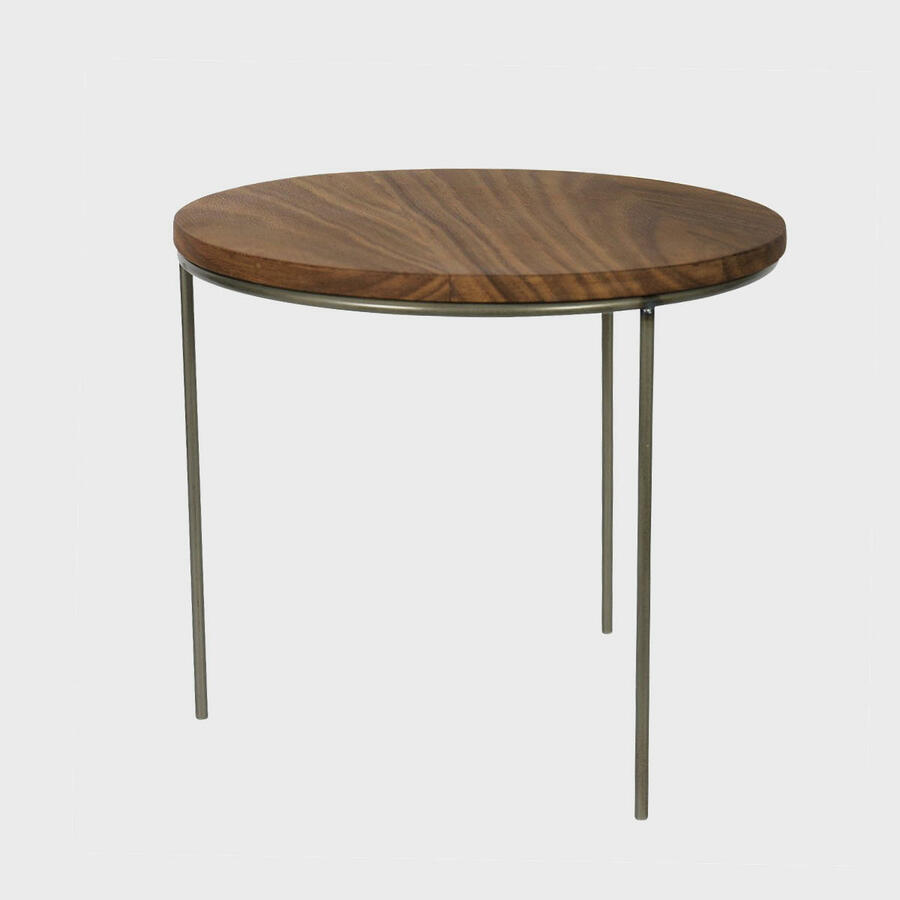 Matlock countertop stand with dark wood board.