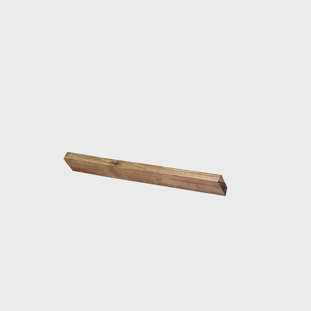 BRIX dark wood shelf lip featuring a heavy-duty modular geometric profile layout.