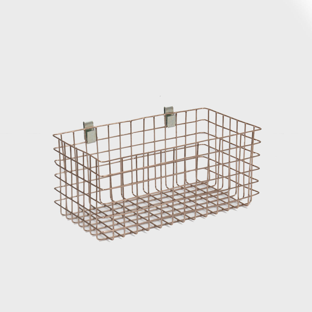 BRIX deep copper wire basket featuring a heavy-duty modular geometric profile layout.