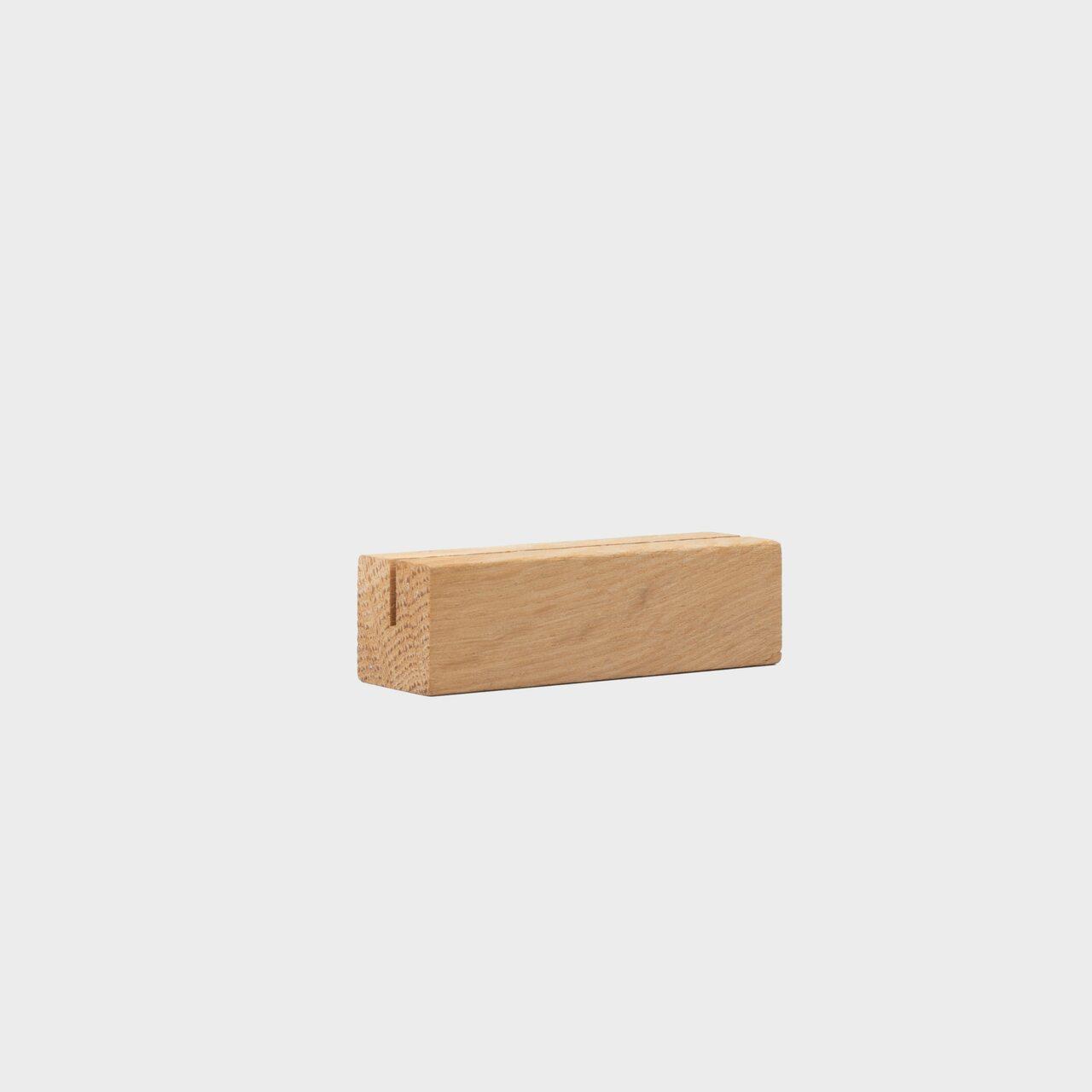 75mm Oak card holder.