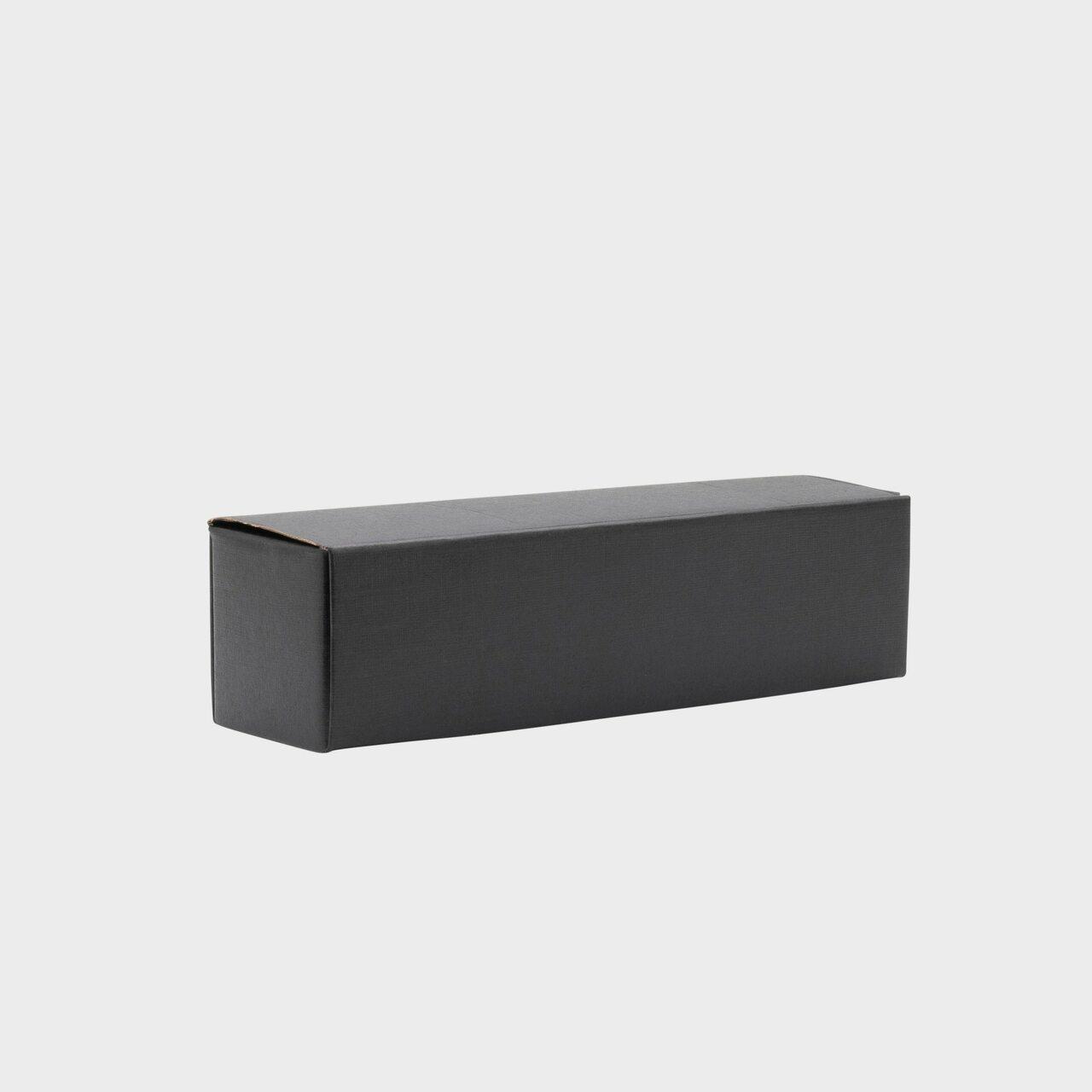 1 Bottle lay flat gift box from high-density rigid paperboard.
