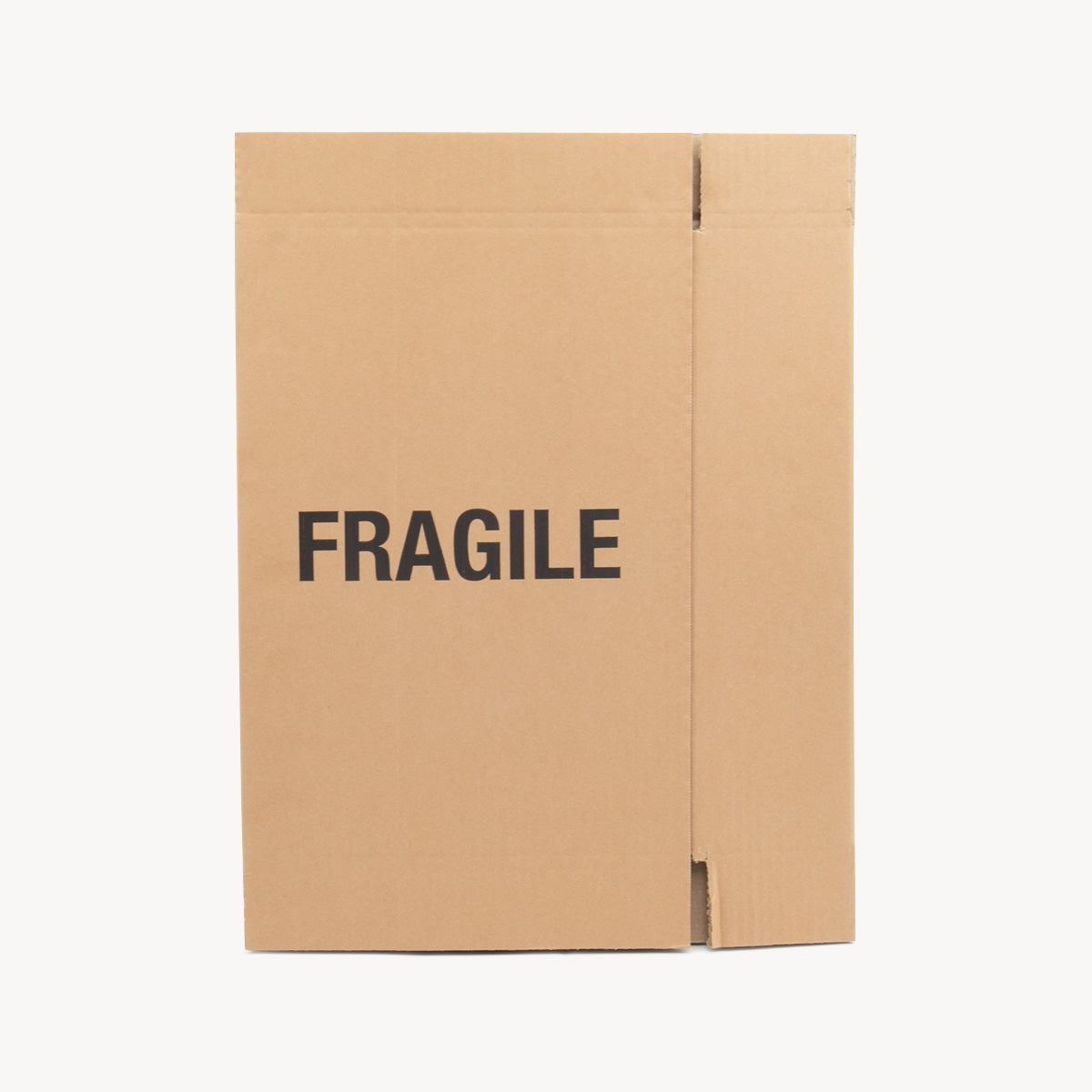 3 bottle carton protective outer made from robust corrugated cardboard for shock absorption.