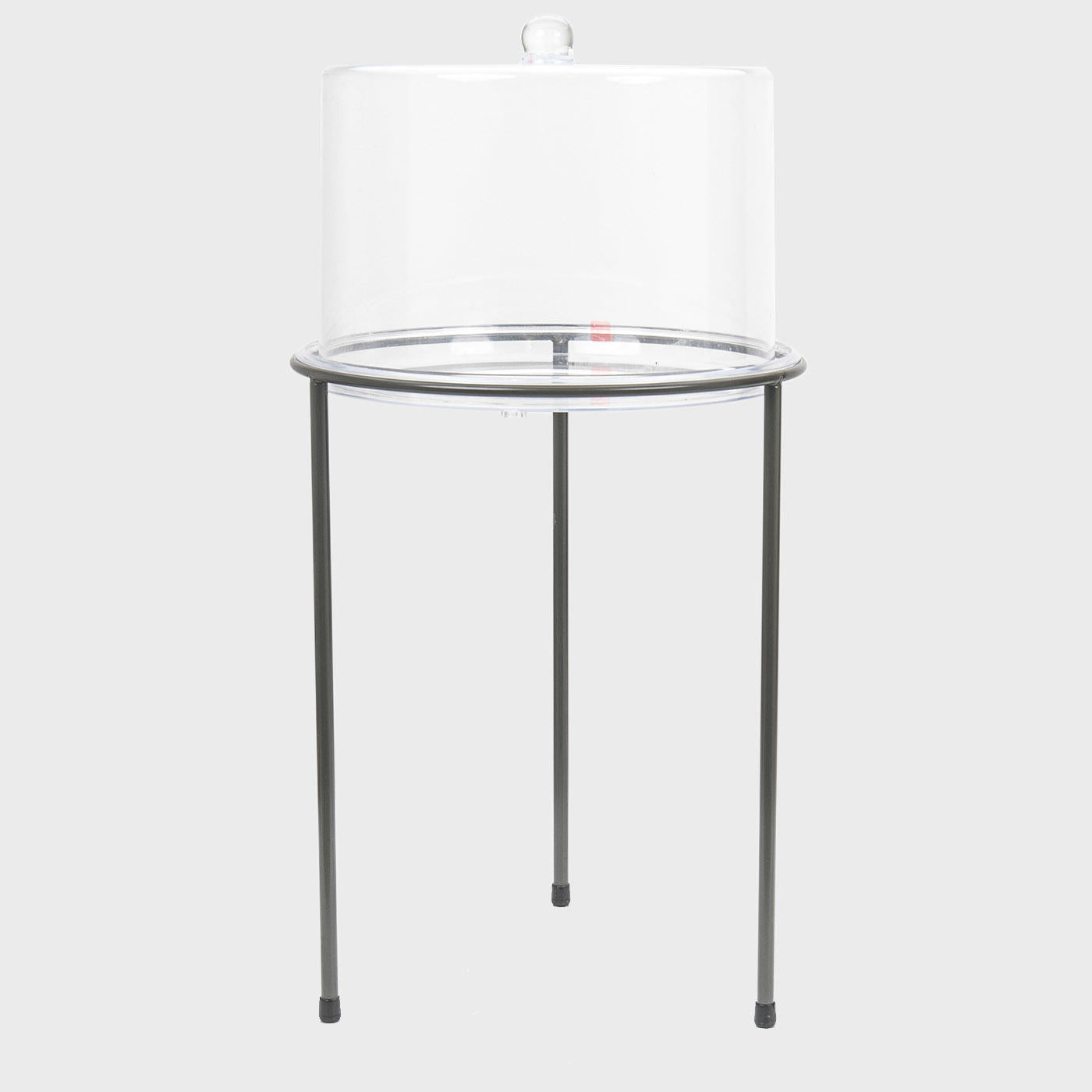 Matlock countertop stand with large flat acrylic dome.