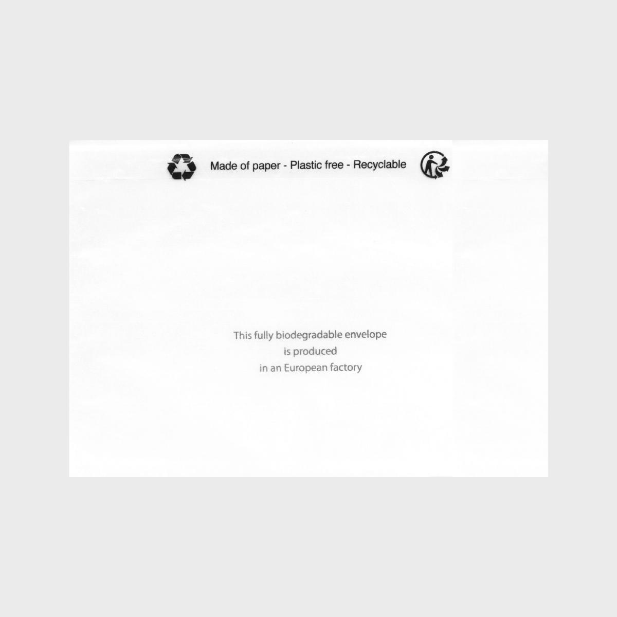 Paper documents enclosed sleeve.