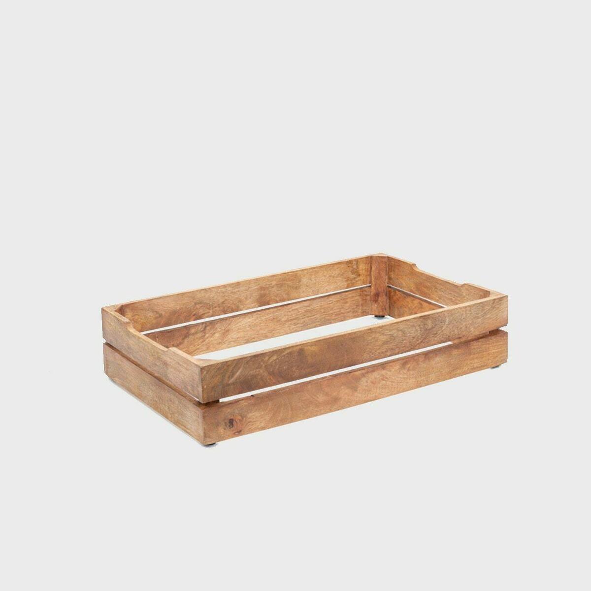 Clifton heat mango wood frame for gastro display.