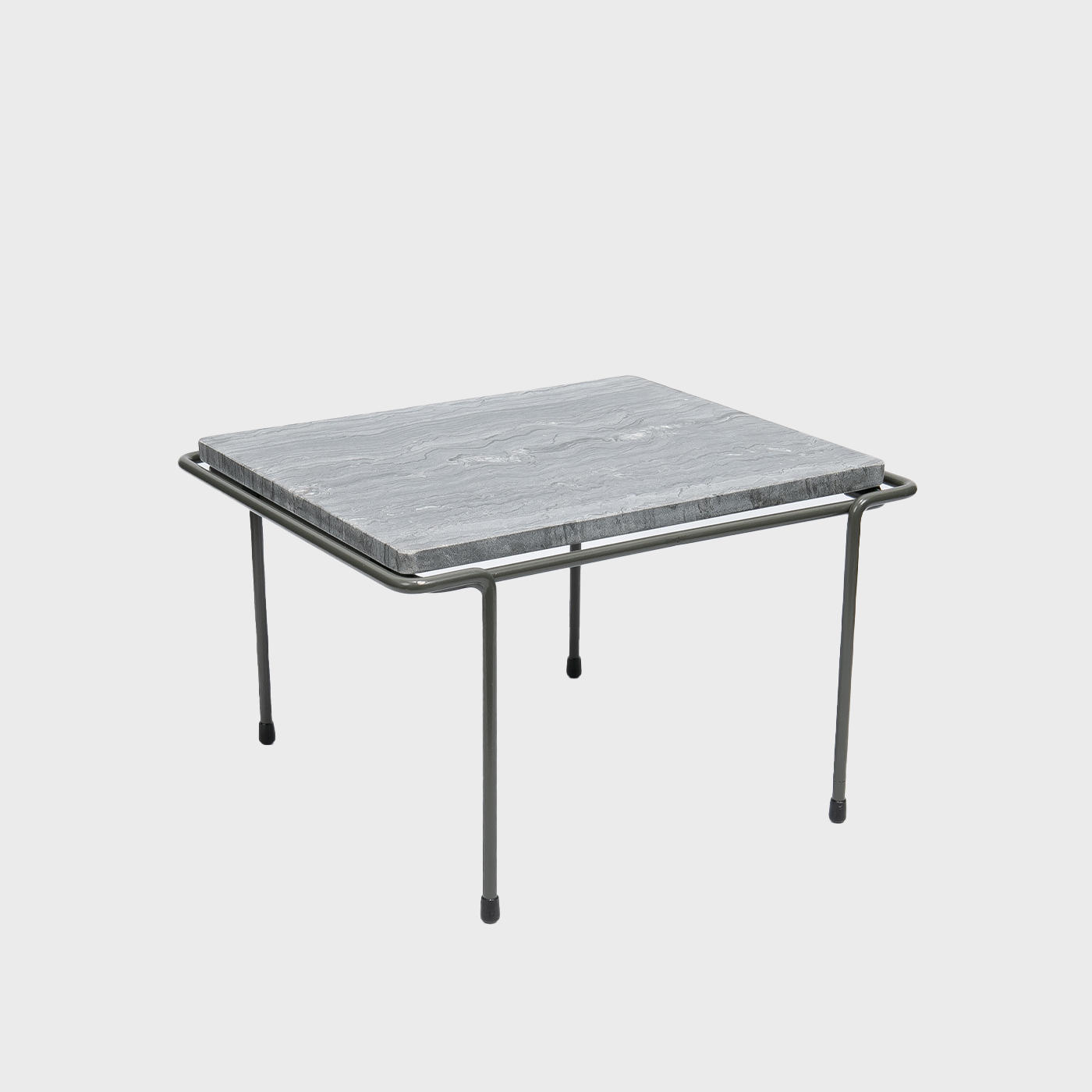 Matlock GN1/2 riser with dark grey marble board with polished grey marble texture adding dimension.