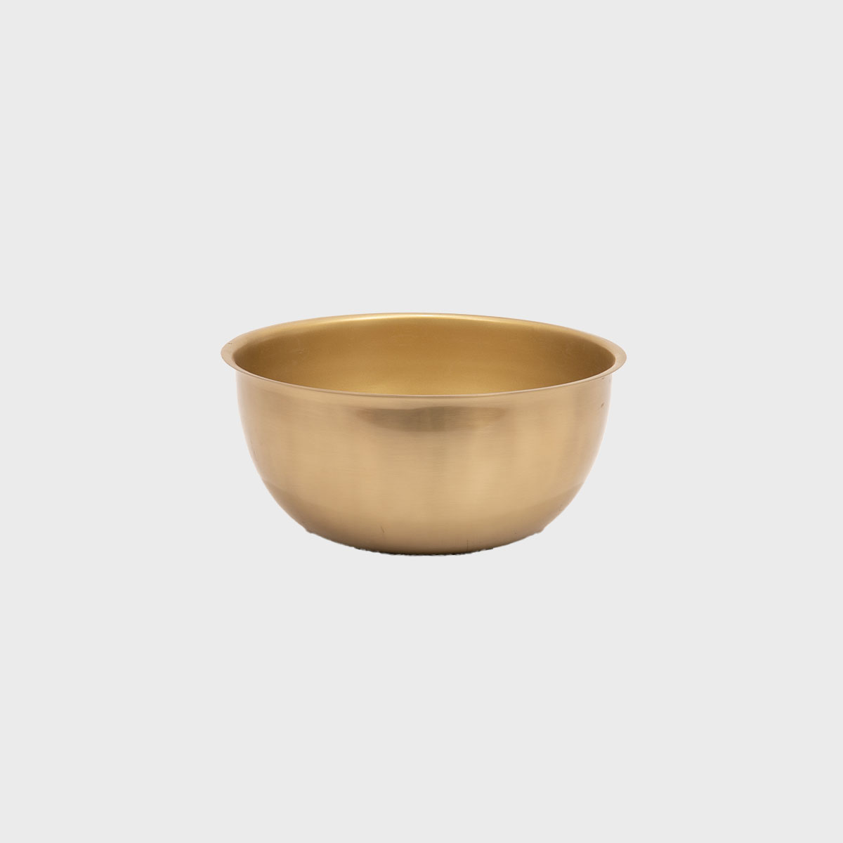 Kelso matte brass bowl.