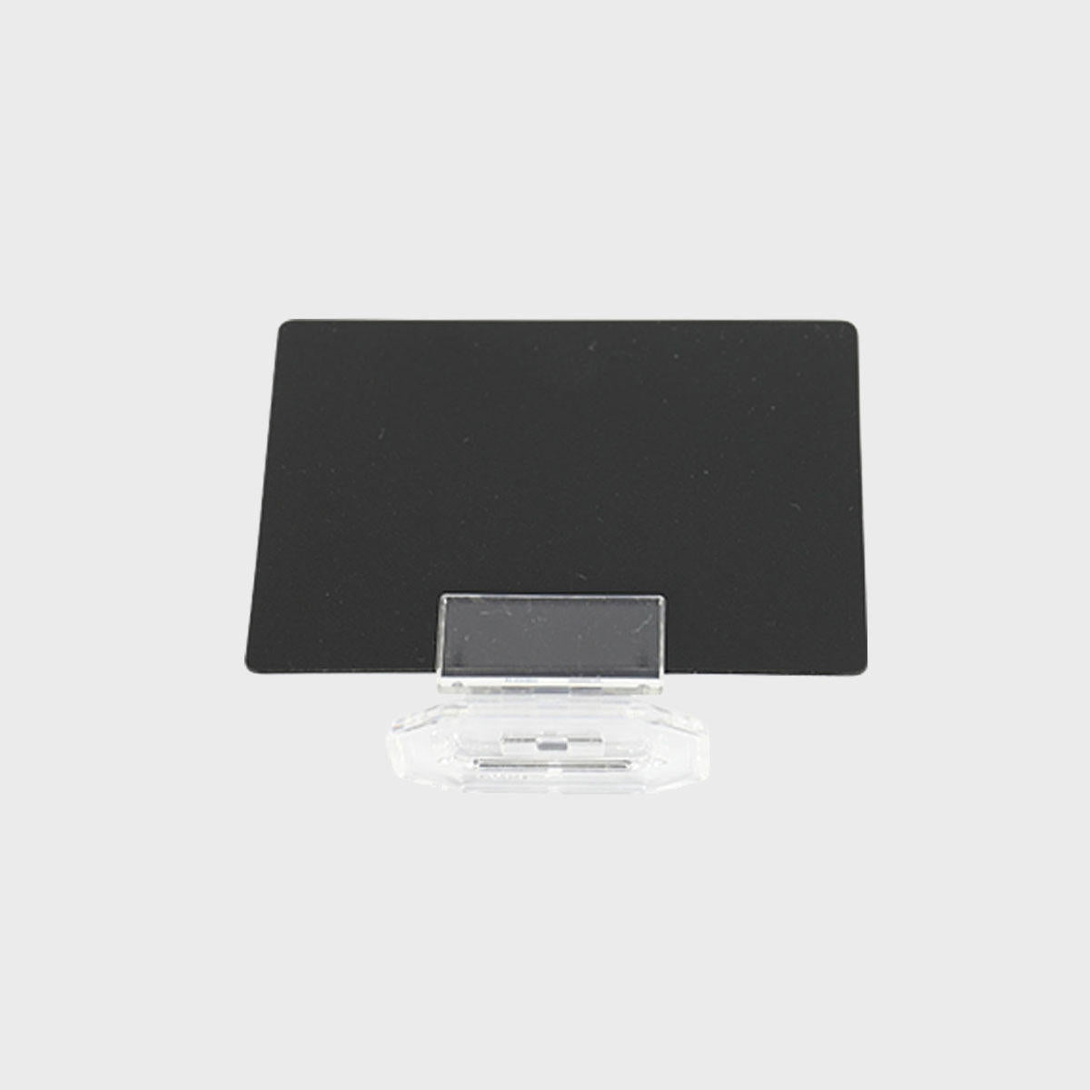10 Clip card holders with 50 a8 chalkboards with a clean surface for visible retail messaging.