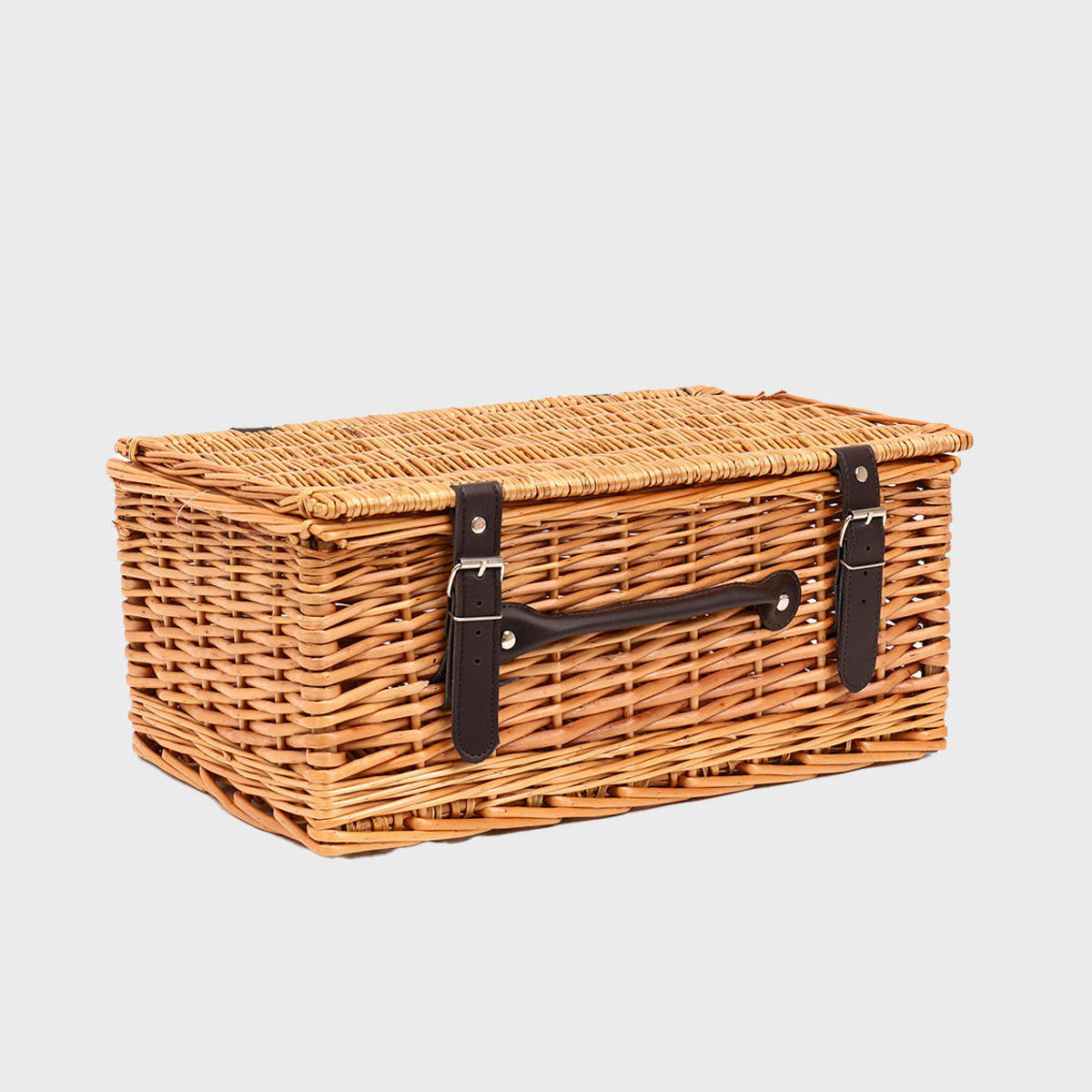 16 inch wicker hamper kraft hand-woven from natural split-wicker.