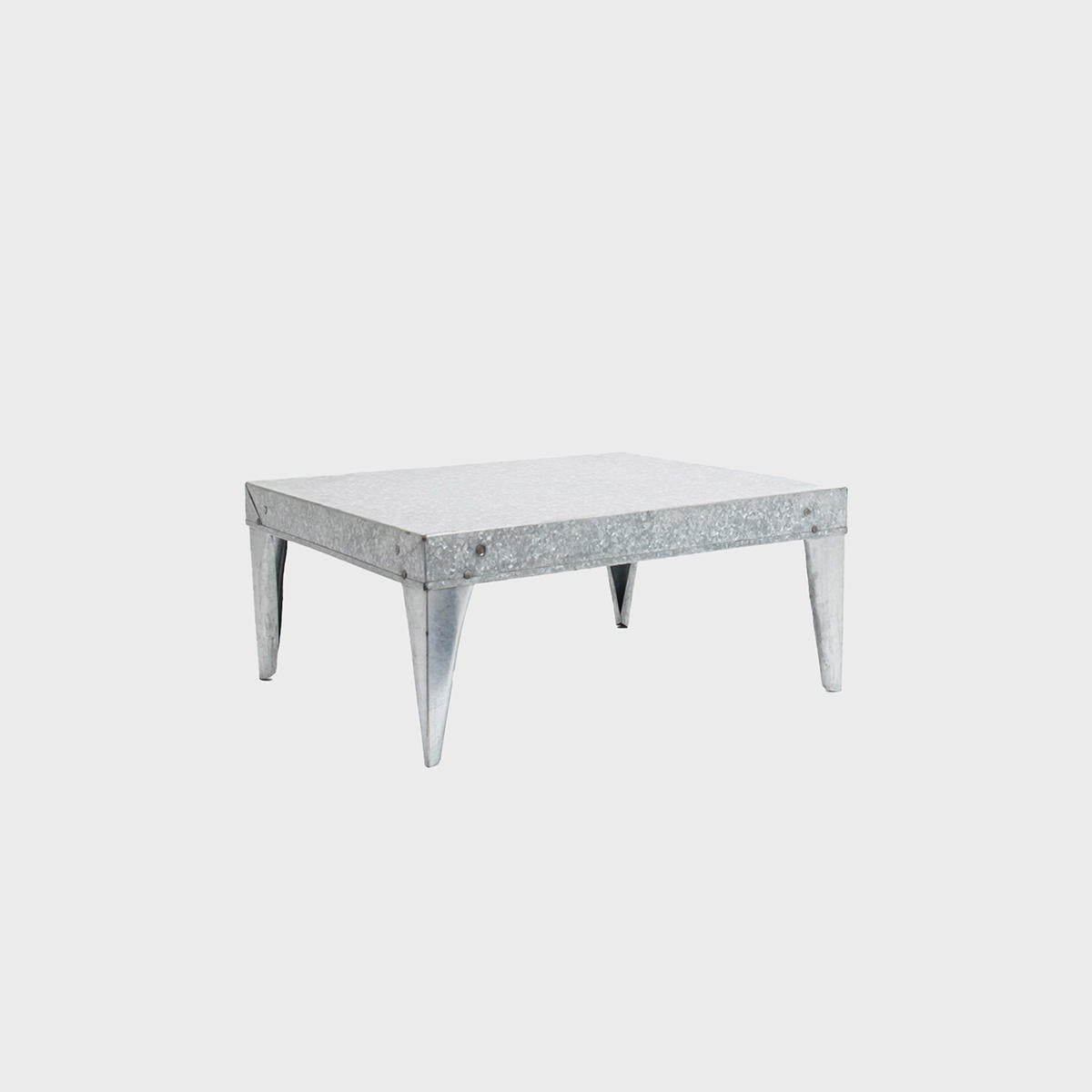 Galvanised metal riser designed to add functional height and dimension.