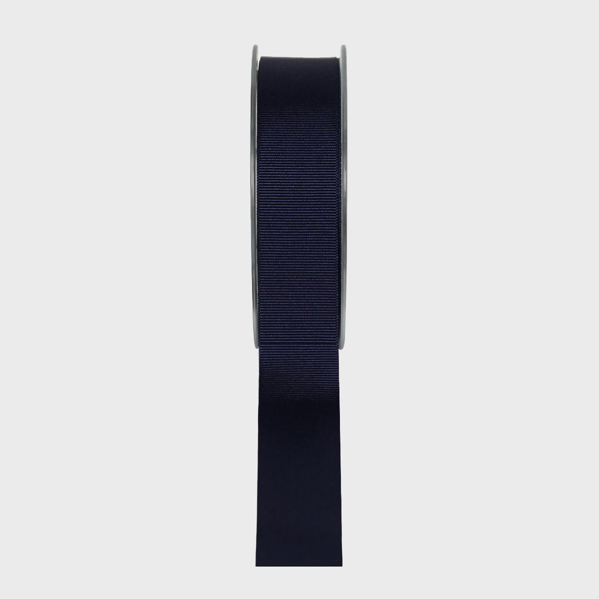 25mm Recycled grosgrain ribbon with a high-quality finish used as a decorative accent.