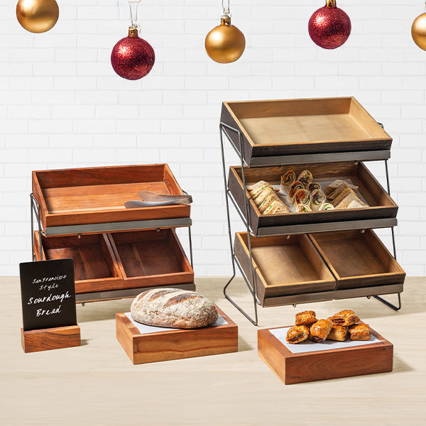Countertop risers for you festive fare.