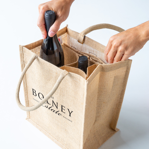 Branded wine bottle bag