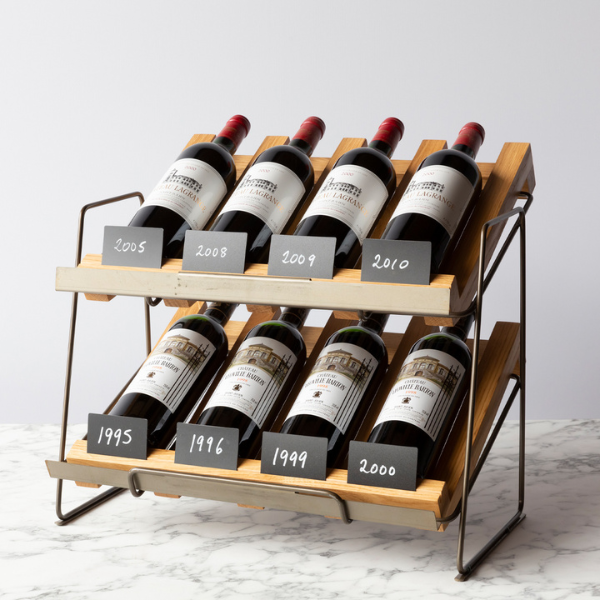 Display risers for wine