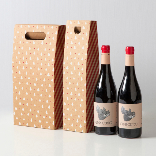 Wine bottle carriers for gifting