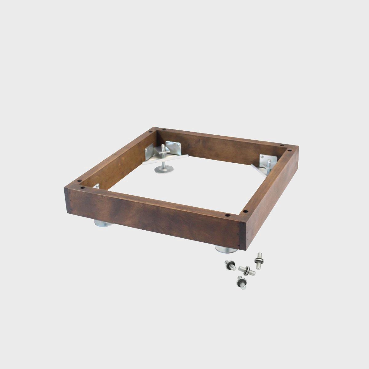 BRIX Dark Wood Adjustable Plinth 40 x 40cm (pk 1) BR010