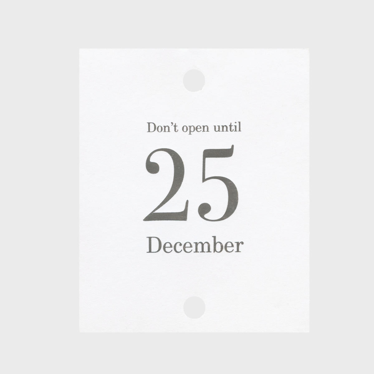 Do Not Open Christmas Gift Tag pk 25