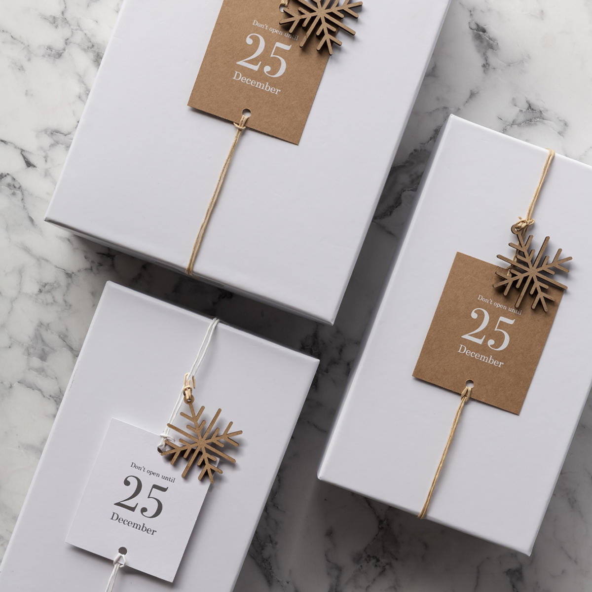 Do Not Open Christmas Gift Tag pk 25