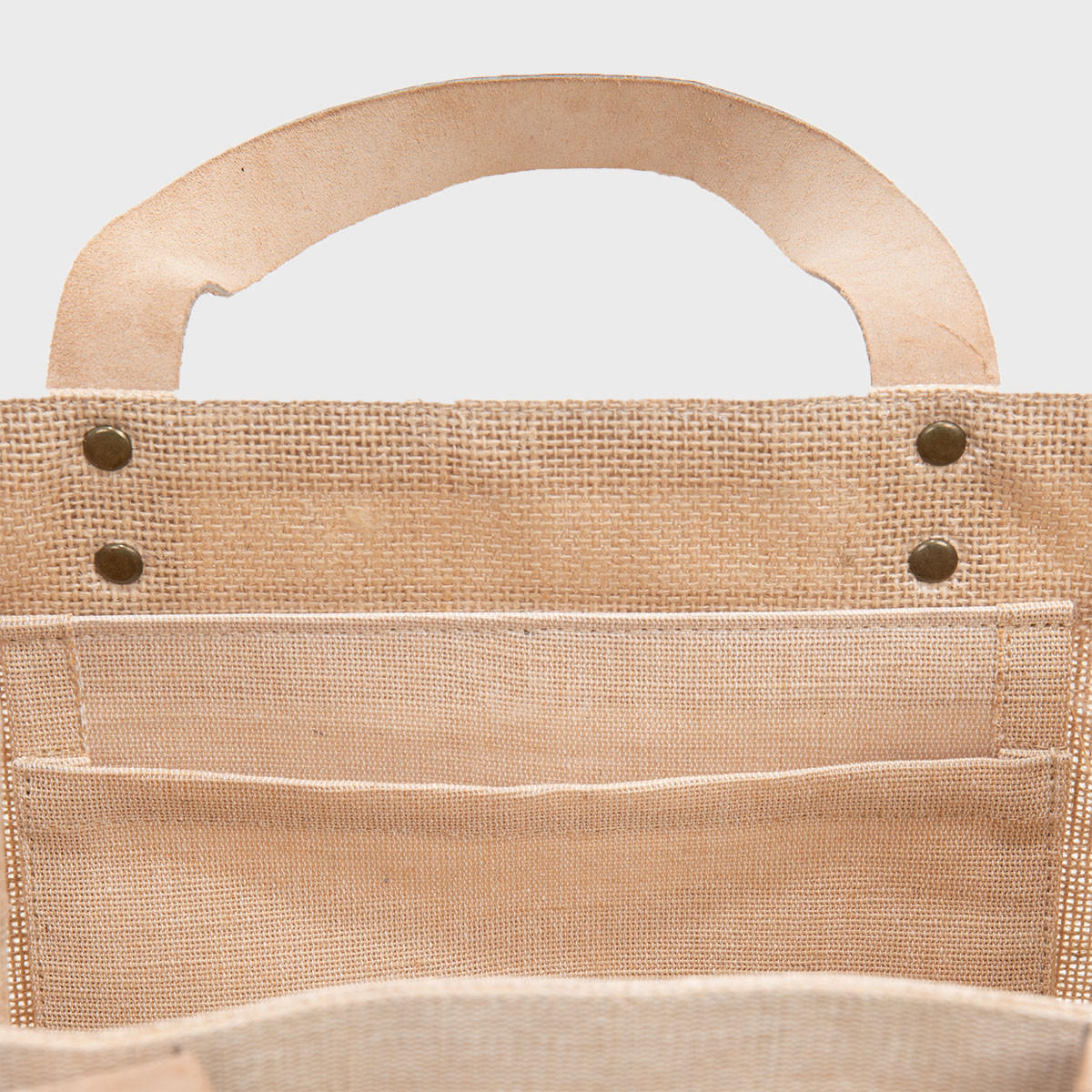 Tall Portrait Market Shopper Bag Natural (pk 5) JSLHNP