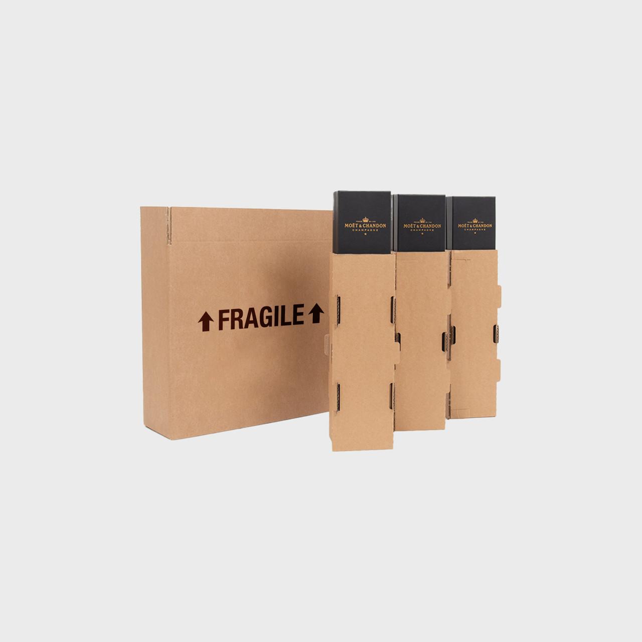 3 Bottle Mailsafe Gift Box Shipping Pack (pk 8) M3G