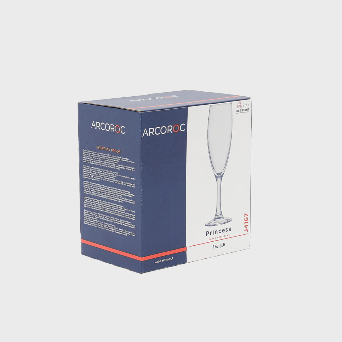 Princesa Champagne Flutes (Retail Box of 6) PRI/FLU