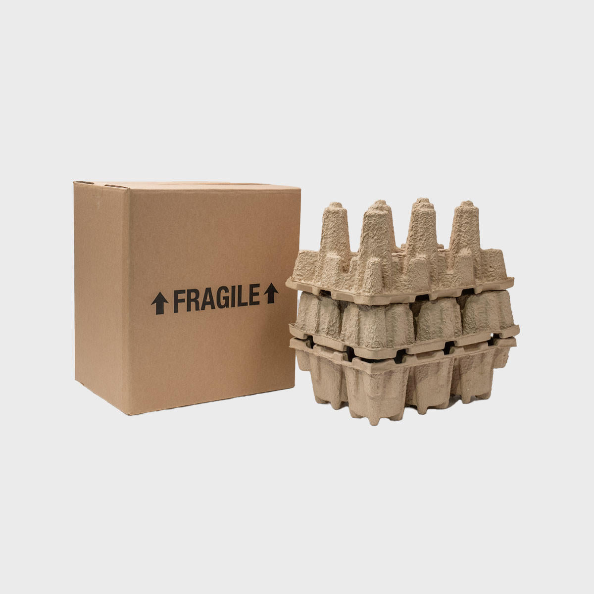 Reinforced 6 Bottle Pulpsafe Shipping Box (pk 6) PU6X