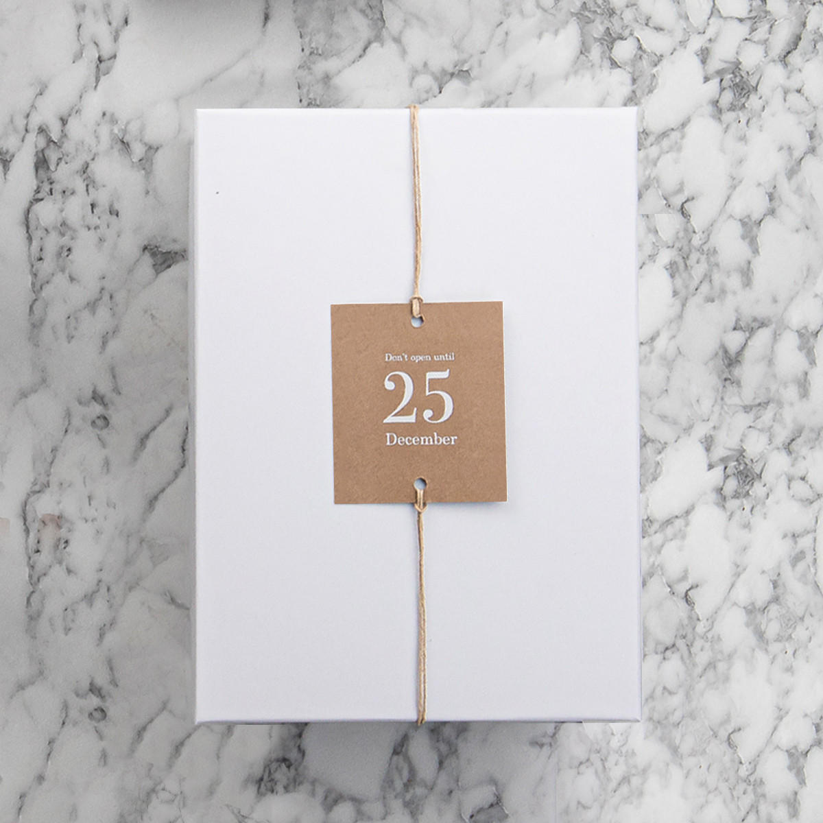 Do Not Open Christmas Gift Tag pk 25 TGD