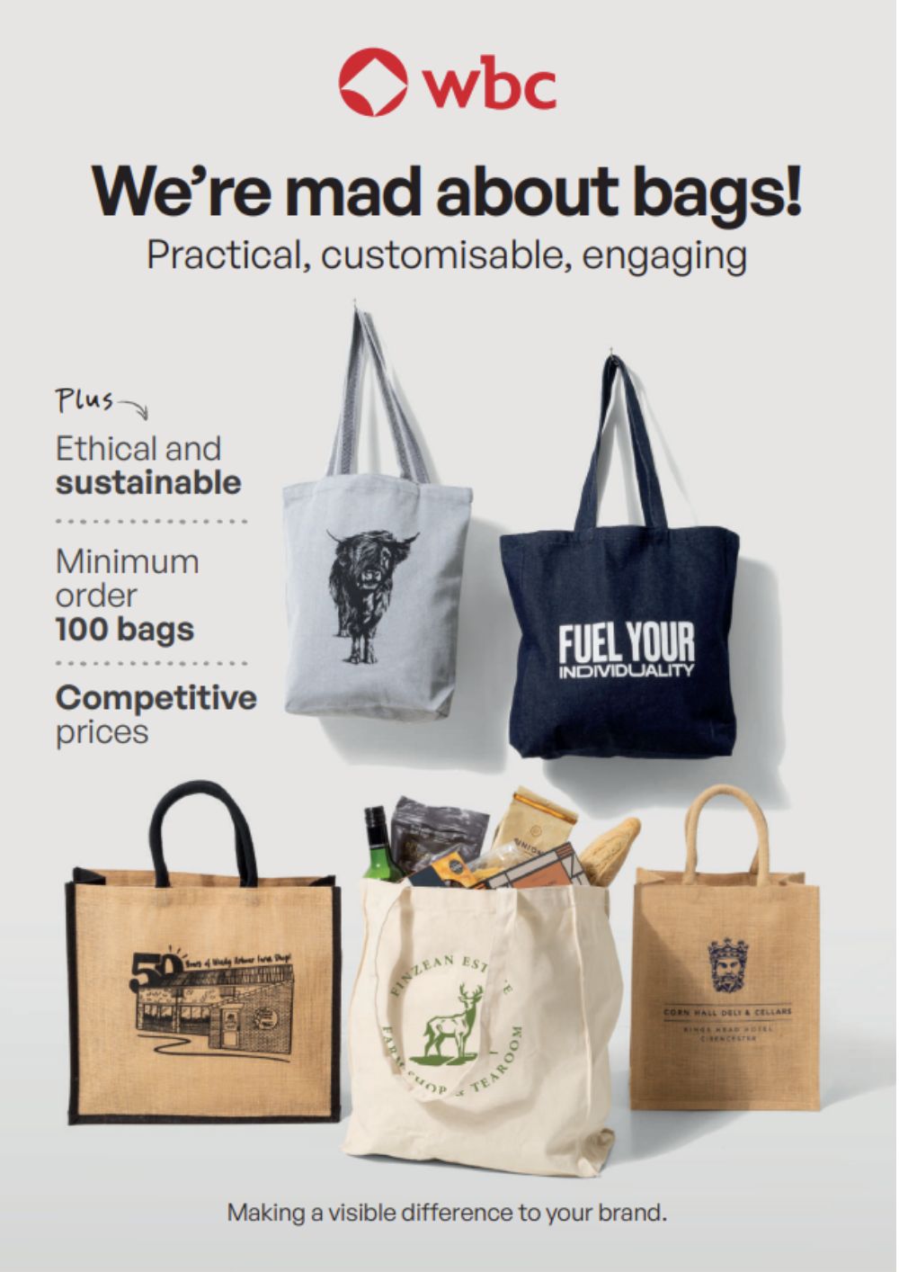 Fabric bags brochure