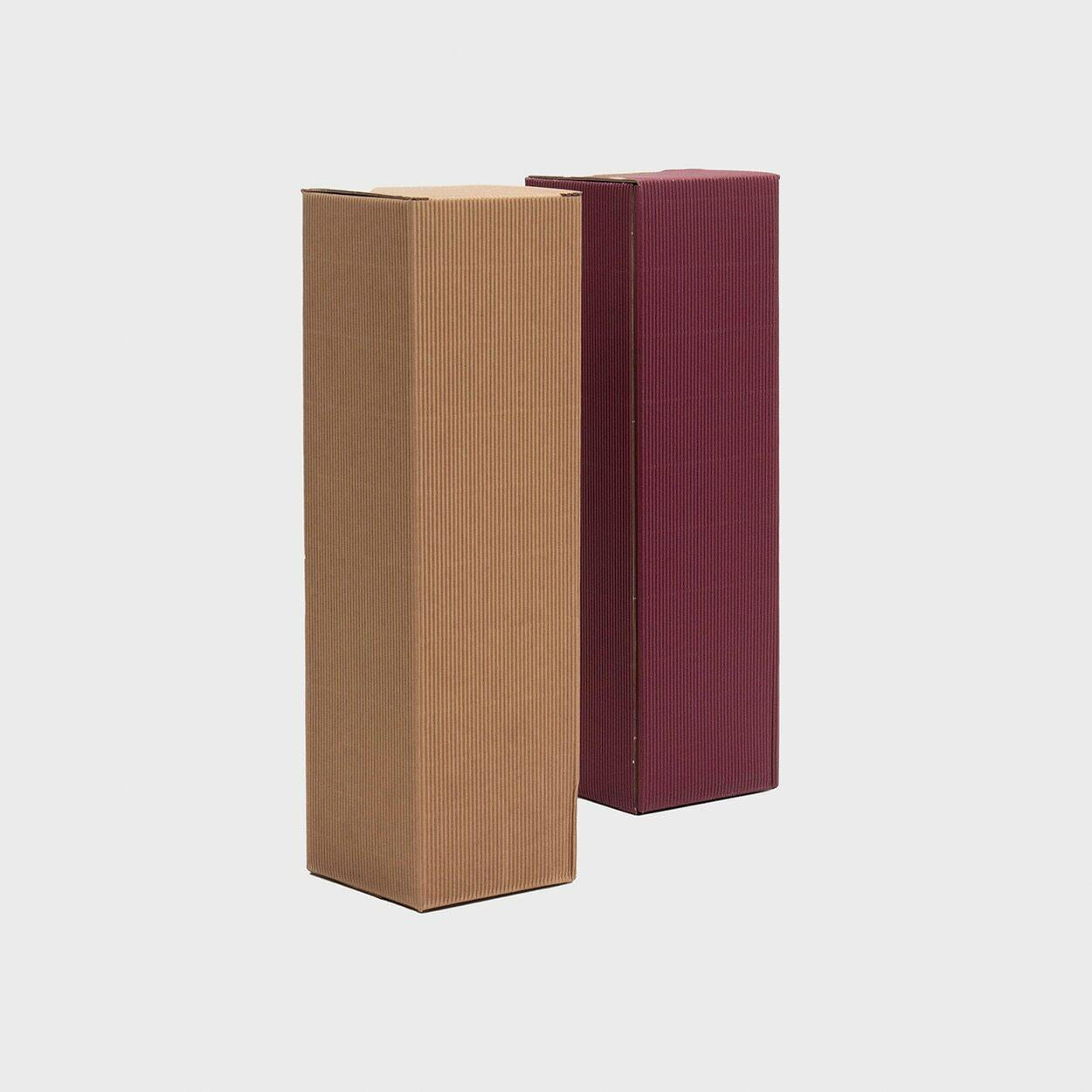 1 Bottle top opening fluted card Bottle box.