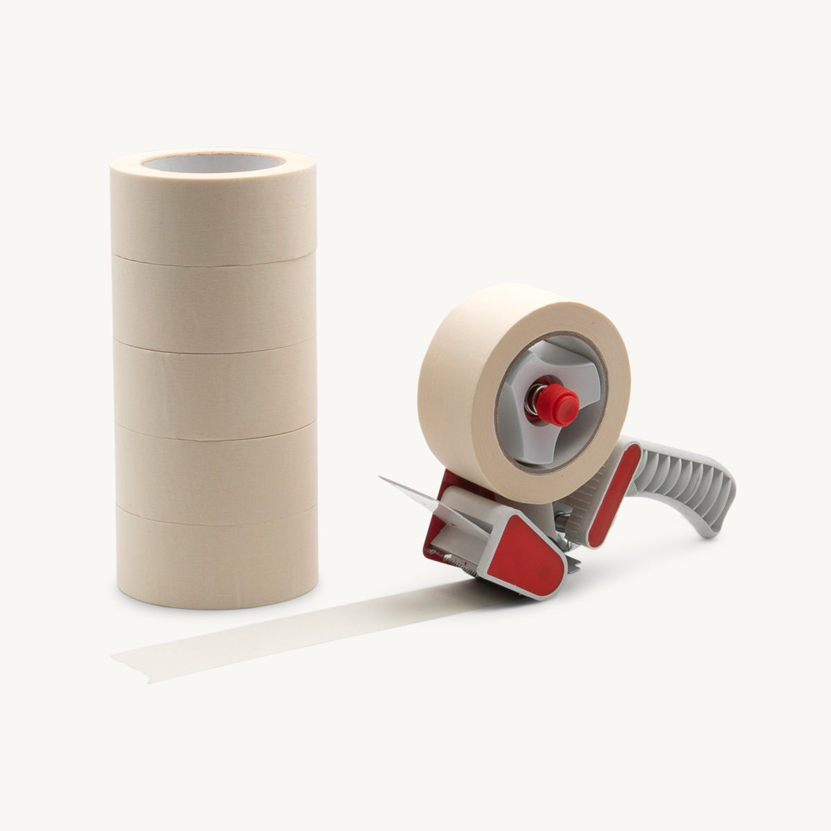 White paper tape 50m with a high-quality finish used as a decorative accent.