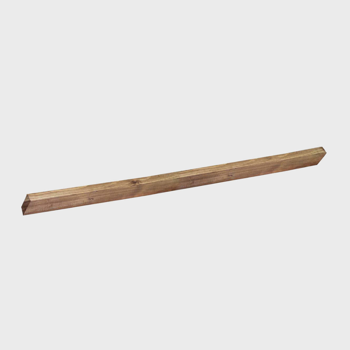 BRIX dark wood shelf lip featuring a heavy-duty modular geometric profile layout.