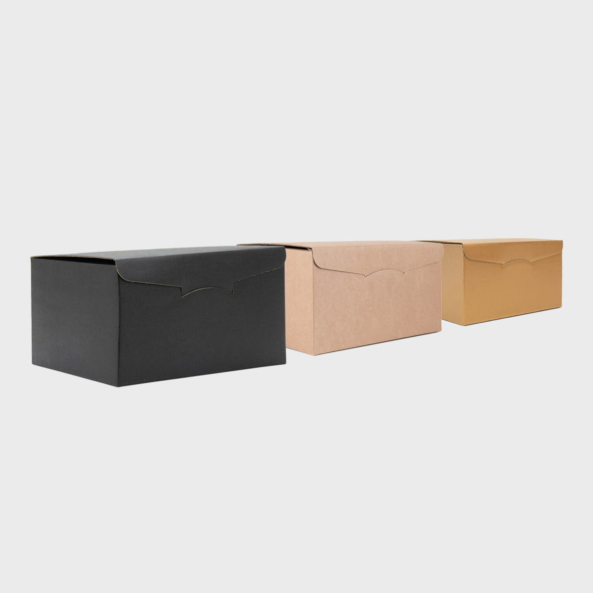 Stacked 6 bottle gift hamper box from high-density rigid paperboard.