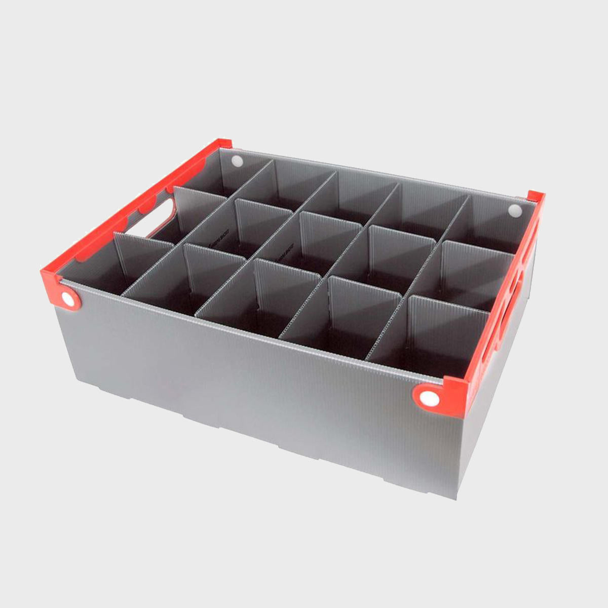 Budget glass storage crate.