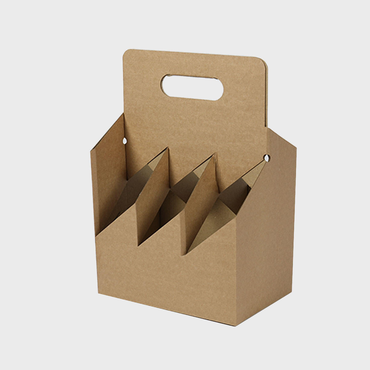 6 beer bottle kraft carry crate.