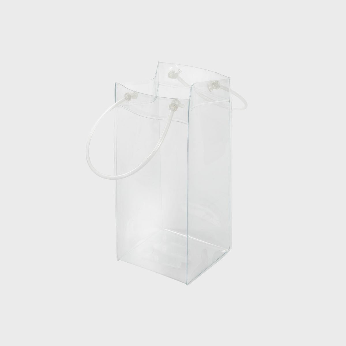 1 bottle clear watertight cooler bag.