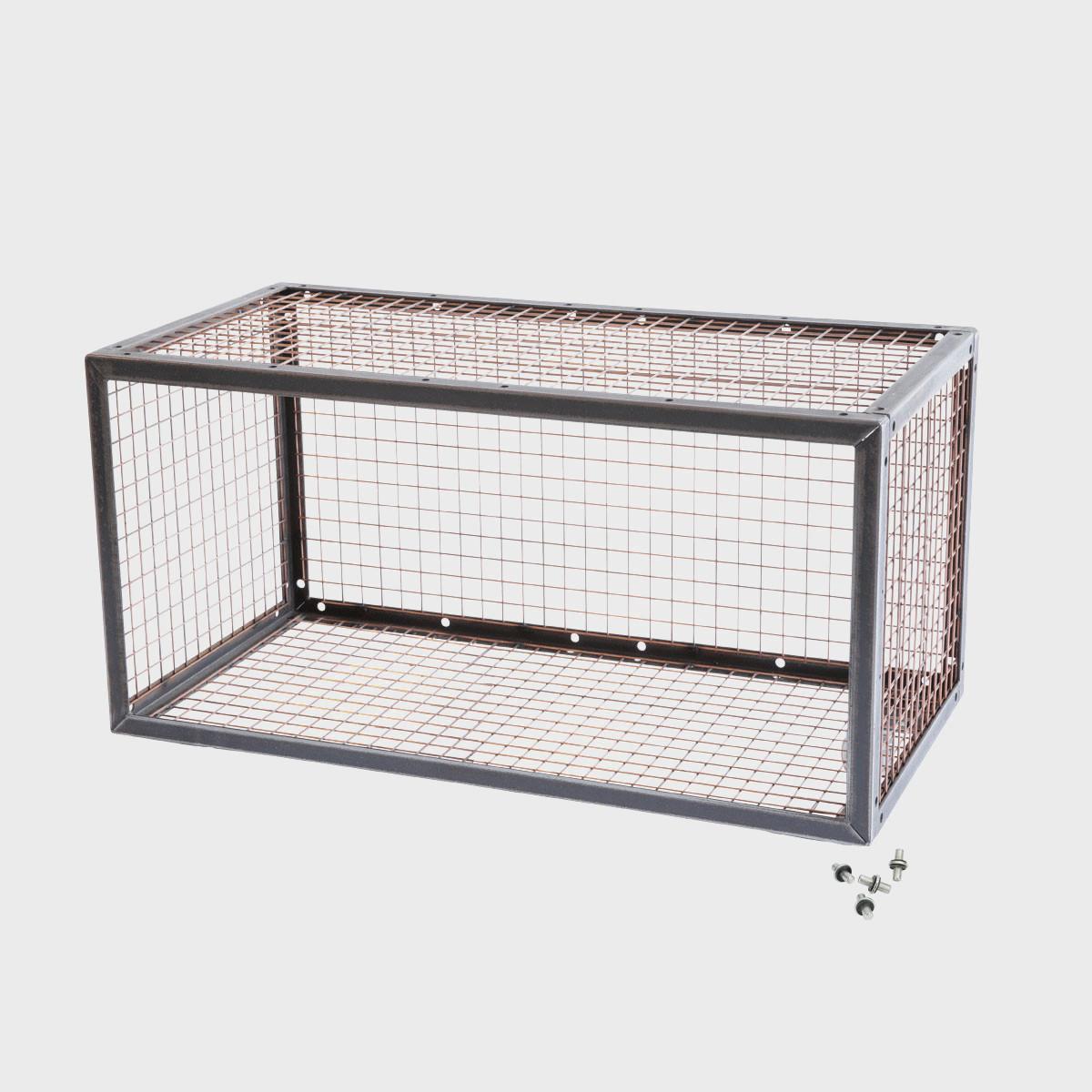 BRIX five panel wire unit 800 x 400mm featuring a heavy-duty modular geometric profile layout.