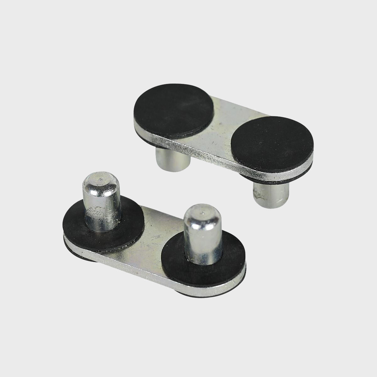 BRIX metal double connector spares featuring a heavy-duty modular geometric profile layout.