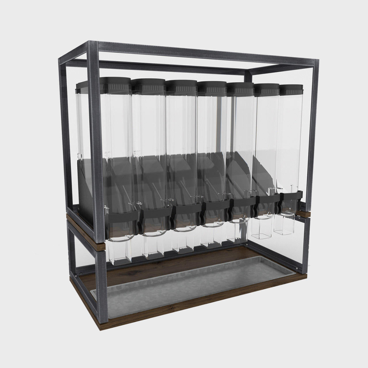 BRIX free standing gravity unit 800mm featuring a heavy-duty modular geometric profile layout.