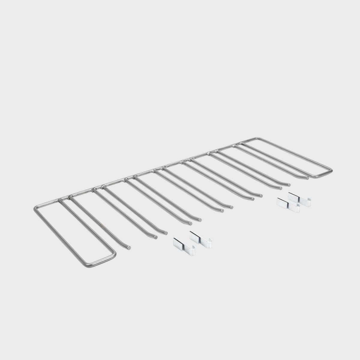 BRIX wire stemmed glass hanging rack featuring a heavy-duty modular geometric profile layout.