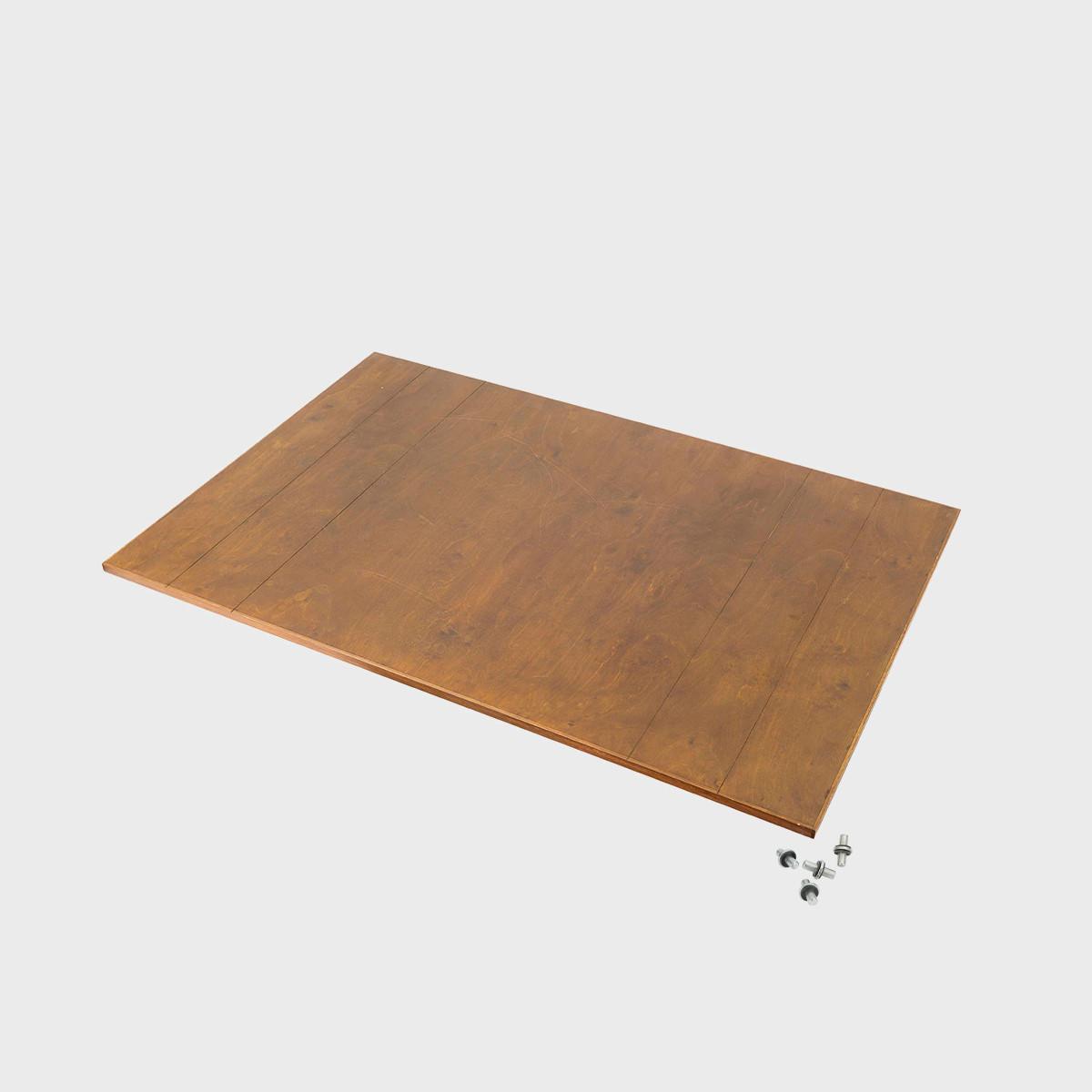 BRIX dark wood top 1200 x 800mm featuring a heavy-duty modular geometric profile layout.