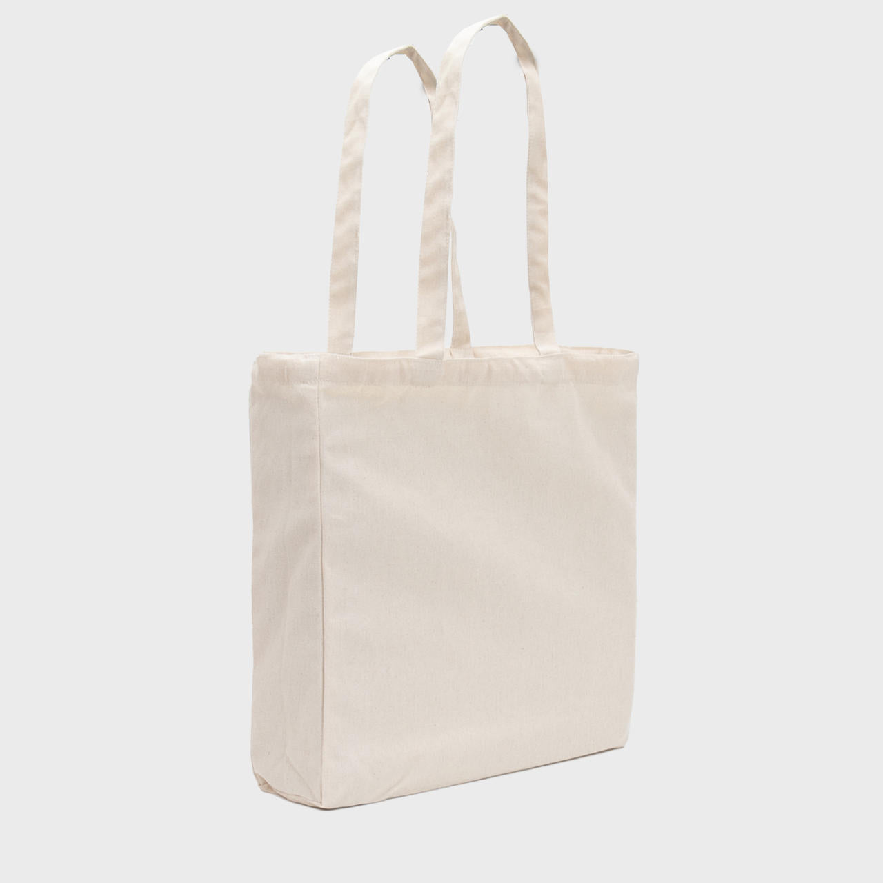 Natural 8oz recycled canvas bag with gusset.