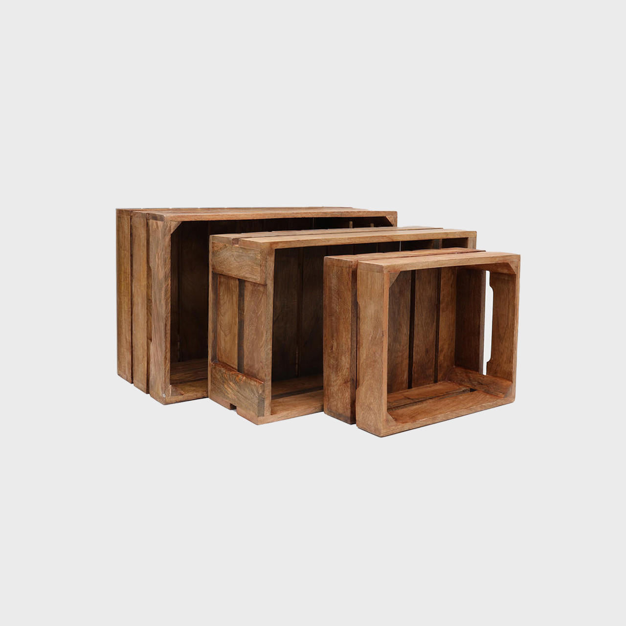 Clifton mango wood display crate.