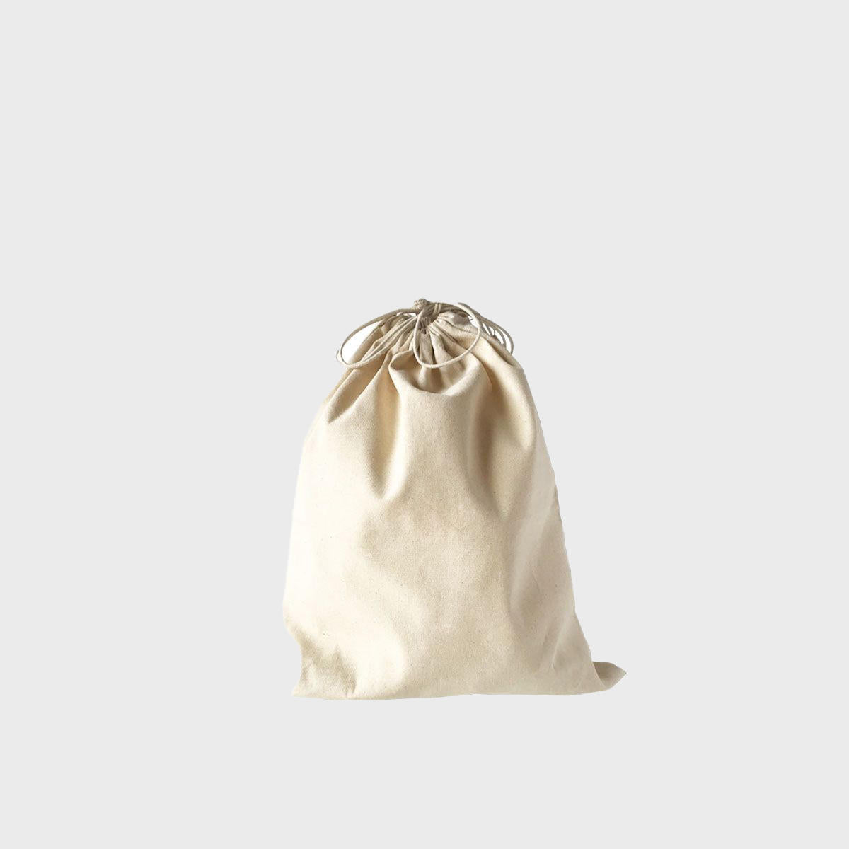 Extra small natural 5oz cotton drawstring sack , impact-resistant inner for bottle security.