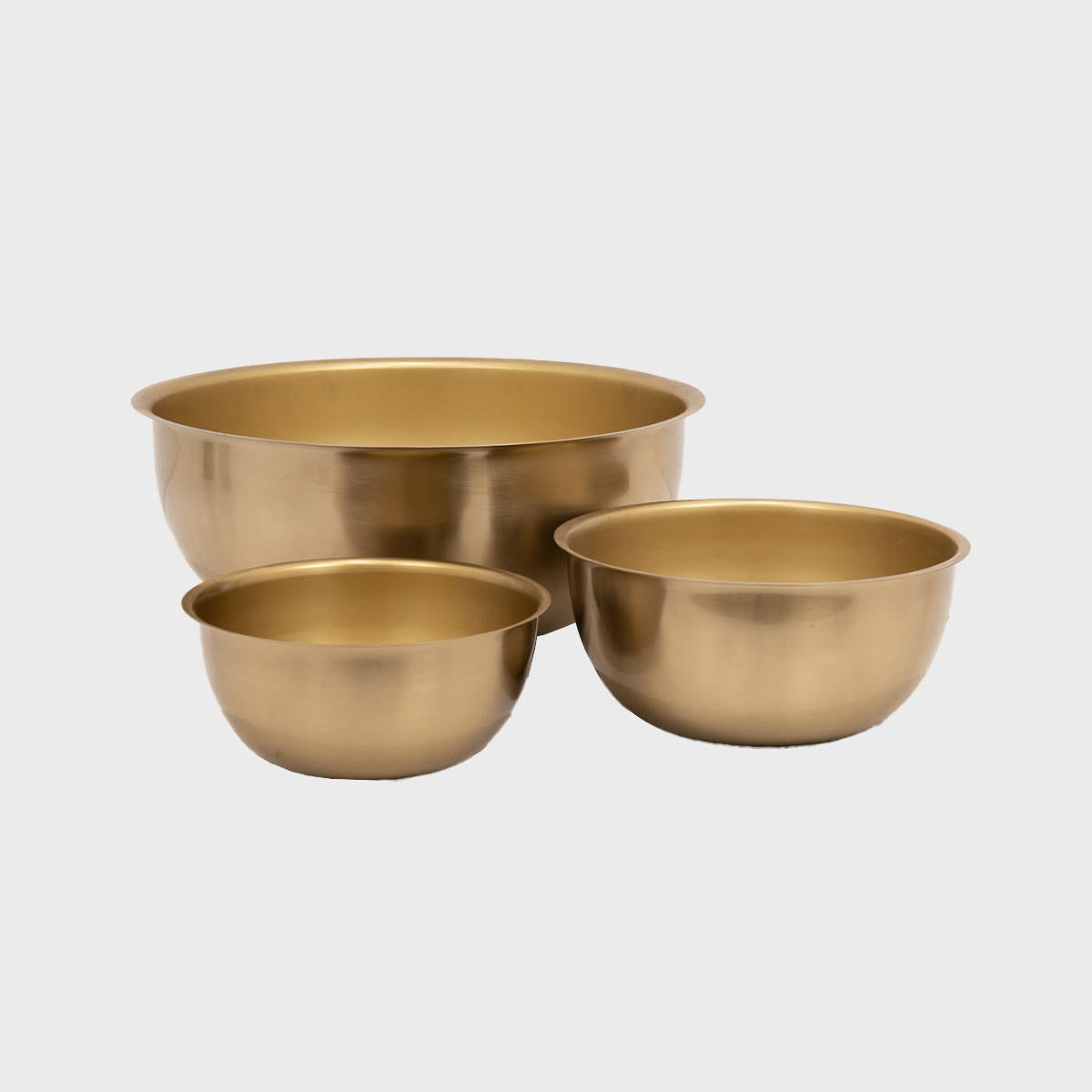 Kelso matte brass bowl.