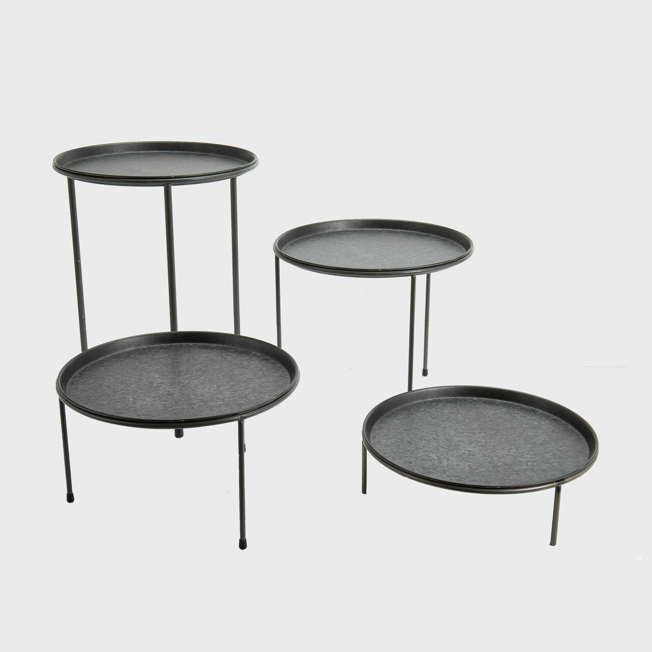 Matlock countertop riser with galvanised metal board designed to add functional height and dimension.