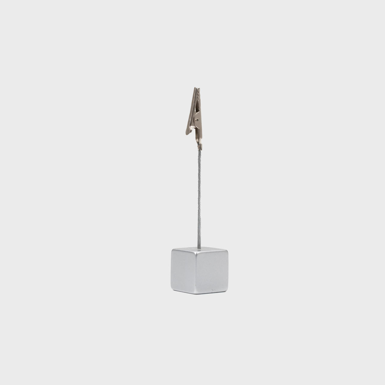 95mm chromed clip with weighted base.